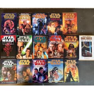 Lot 16 Vtg Star Wars Books Bantam Era HC Del Rey Hambly Anderson Zahn Wolverton
